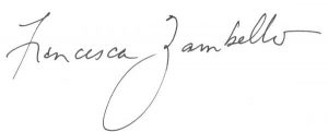 Francesca Zambello signature